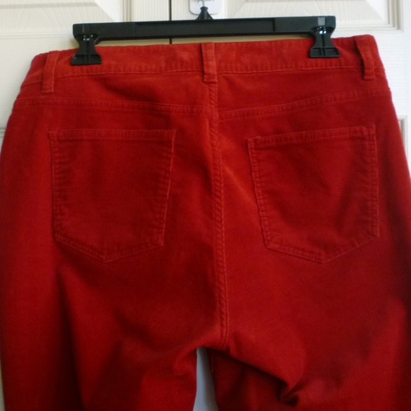 TALBOT'S - Heritage/Mini Corduroy Deep Red Jeans - Picture 4 of 8